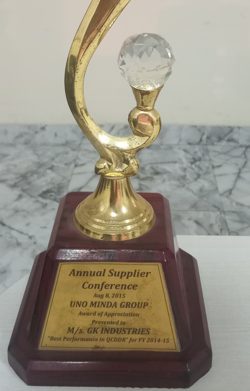 Best performance trophy 2014-15