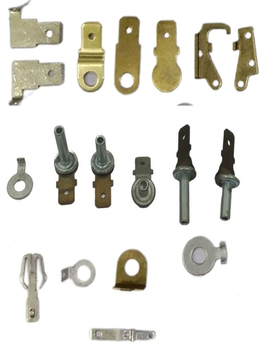 Brass and steel terminals